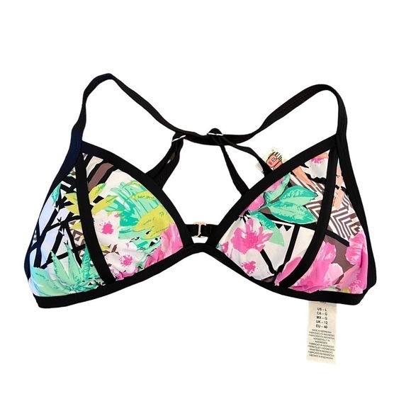 Bikini Lab It Takes Hue Triangle Bikini Top NWT - Picture 2 of 7